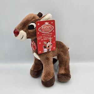 Rudolph The Red Nosed Reindeer Singing Plush Dandee With Tags 7"